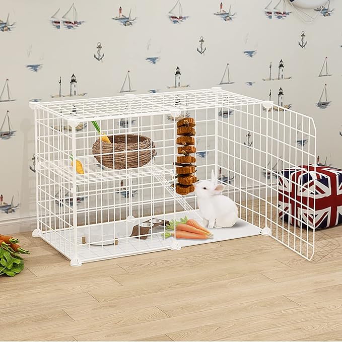 Bunny Carrot Cake Chew Toys,Rabbit Teeth Grinding Hanging Chinchillas Molar Toy Improve Dental Health Natural Apple Sticks for Guinea Pigs Rats Hamsters Gerbils(4 Packs)-PawvioPets