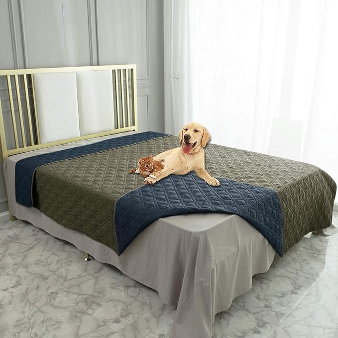 Ameritex Waterproof Dog Bed Cover Pet Blanket for Furniture Bed Couch Sofa Reversible-PawvioPets