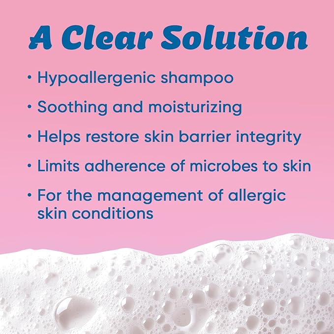 Allermyl Medicated Pet Shampoo Hypoallergenic, Soothing and Moisturizing Shampoo for Allergic Dogs and Cats (by Virbac)-PawvioPets