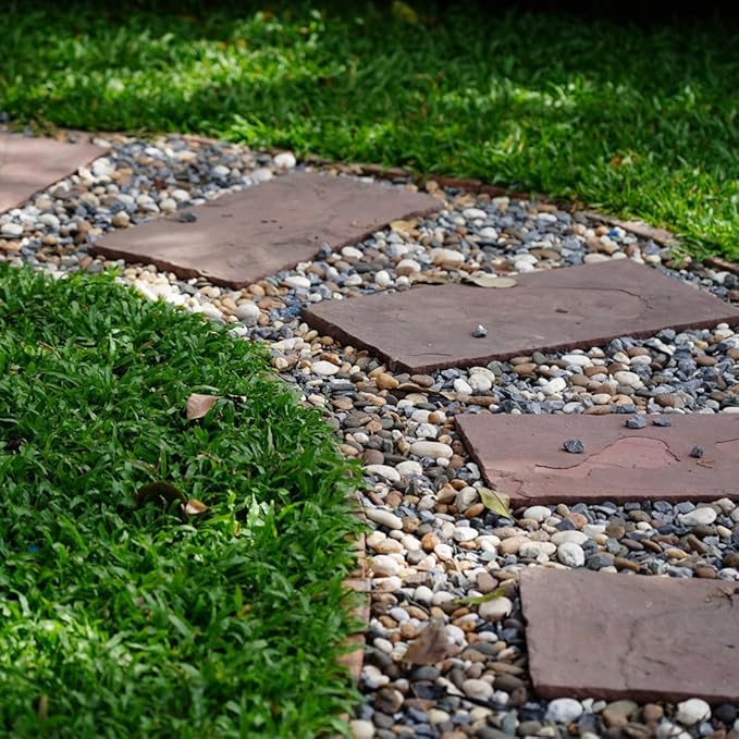 20lbs Natural River Rocks for Plants, 3/8" Aquarium Gravel Decorative Polished Mixed Pebbles for Fish Tank, Gardening, Flower Pots, Vase Fillers, Indoor Water Fountains, Landscaping-PawvioPets