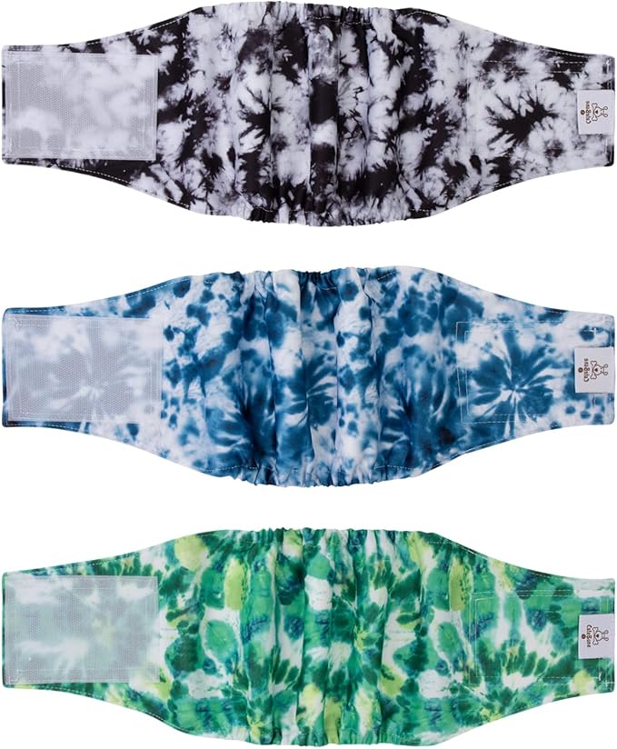 CuteBone Belly Band for Dogs Male Reusable Diapers Washable Wrap DM35S-PawvioPets