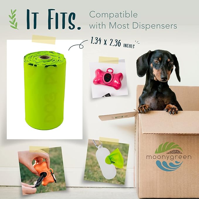 Compostable Dog Poop Bag Rolls, Doggie Poop Bags Refills, Eco-Friendly Pet Waste Bags, Vegetable-Based Unscented, Extra Thick, Leak Proof, Size 9 x 13 Inches, 360 count-PawvioPets
