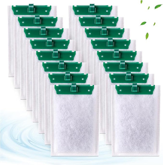 16-Count Medium Filter Cartridges Compatible with Tetra Whisper Bio-Bag Filters Medium Replacement Filter Cartridges for Whisper ReptoFilter and 10i IQ10 PF10 Power Filters -Ready to Use-PawvioPets