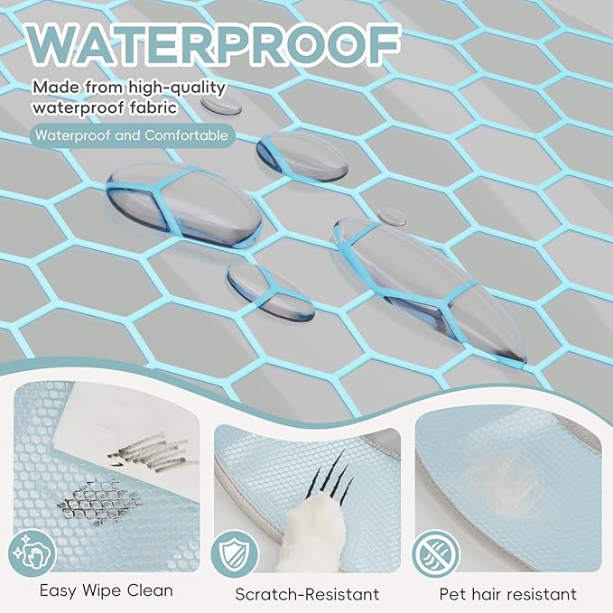 Cat Cone Collar Soft to Stop Licking After Surgery, Waterproof Lightweight Recovery Collar for Cats and Small Dogs, Elizabeth Plastic Cone Alternative, Neck Pillow to Prevent Scratches-PawvioPets