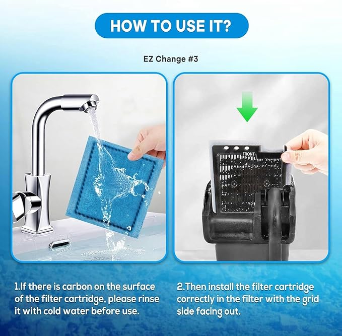 16 PCS Aquarium Filter Cartridge Compatiable with Aqua-Tech Filters (EZ-Change #1) Fish Tank Filter Cartridge Compatiable with Aqua-Tech 5-15 Power Filter-PawvioPets