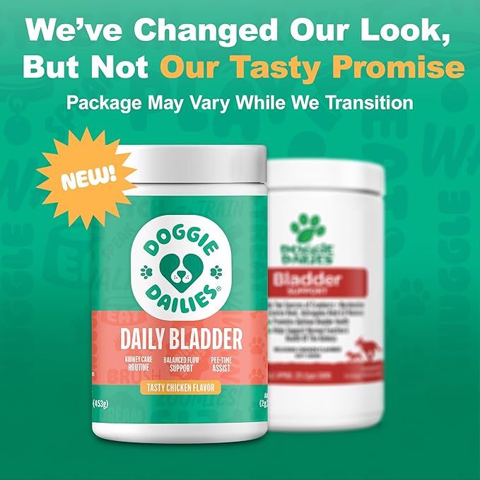 Doggie Dailies Cranberry Supplement for Dogs - Urinary Tract, Bladder & Kidney Support for Dogs - Cranberry for dogs with Marshmallow Root, Licorice Root & Apple Cider Vinegar (Chicken) 225 Soft Chews-PawvioPets