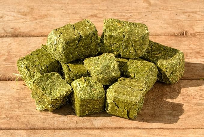 CZ Grain Alfalfa Cubes for Feeding - Rabbits, Goats, Chickens, Cattle, Horses, All Animals Love Alfalfa Cubes (10 Pounds)-PawvioPets