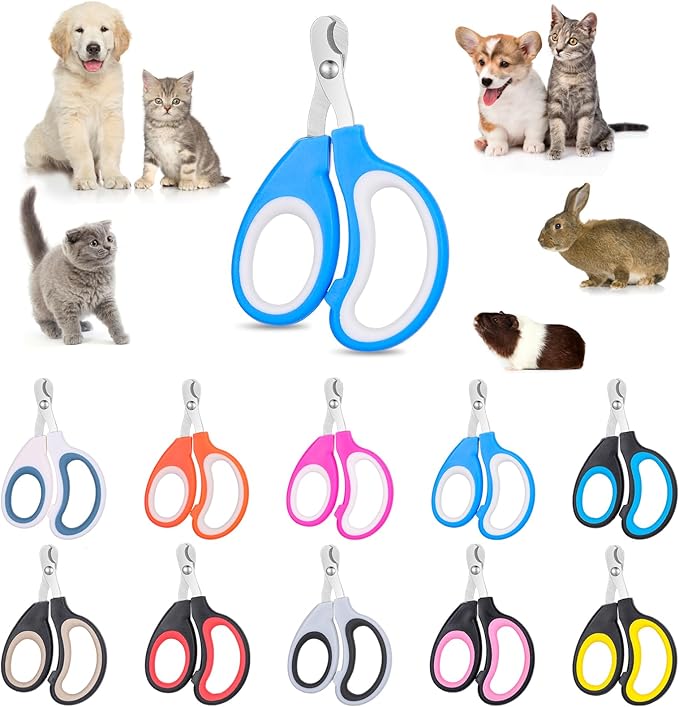 20 Pcs Cat Nail Clipper Bulk Kitten Claw Trimmer Pet Nail Cutter Claw Care for Cats, Kittens, Bunny, Puppy, Rabbit, Gatos, and More-PawvioPets