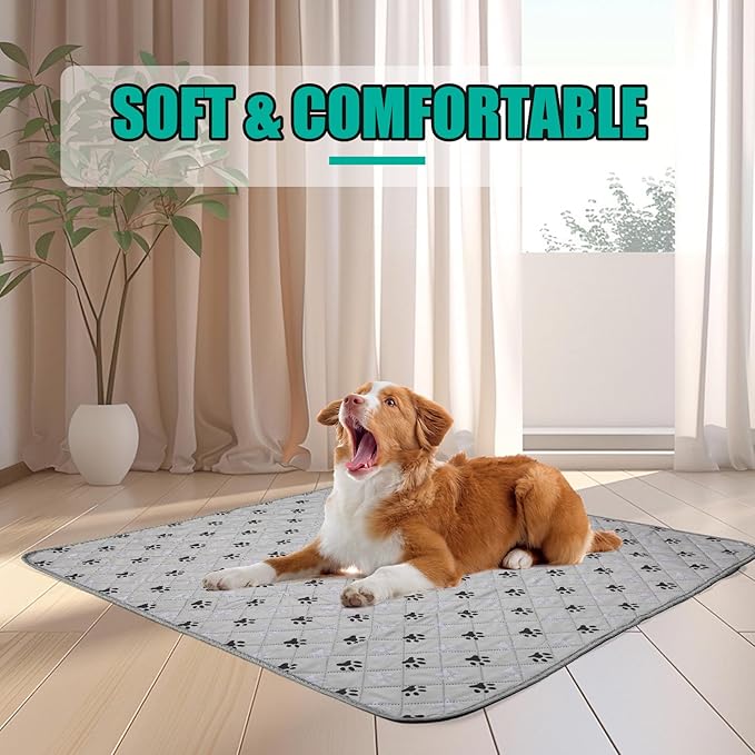 5 Pack Large 36"X41"Washable Pee Pads for Dogs Super Absorbent Dog Training Pads Non-Slip Waterproof Pet Training Pads Mats Whelping Pads for Dogs Cats Puppy-PawvioPets
