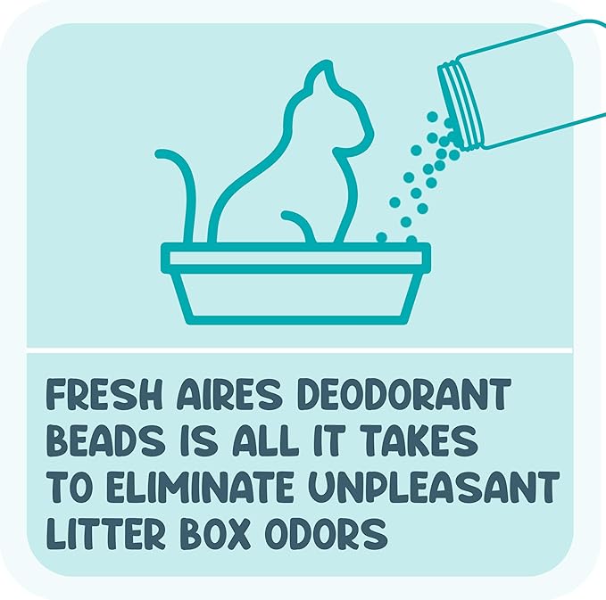 Deodorant Beads - Area Deodorizer for Cat Litter Boxes, Low-Dust, Non-Toxic, Superior Odor Control, Pet-Safe, Cleaner Air-PawvioPets