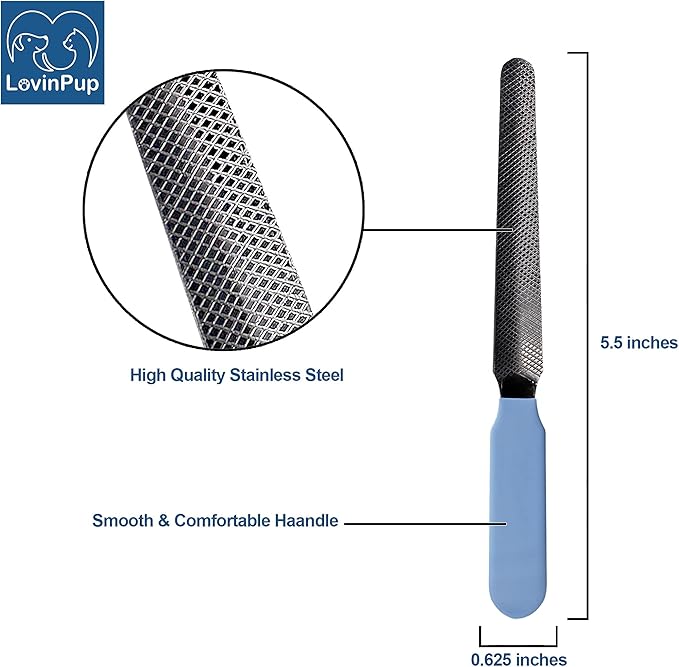 Dog Nail Filer, Professional Nail Grooming Tool, Dog and Cat Nail Files, for Smoothing Rough Edges of Pet’s Nails, Best Nail Filer for Small/Large Dogs & Cats (1 Dog Nail Filer)-PawvioPets