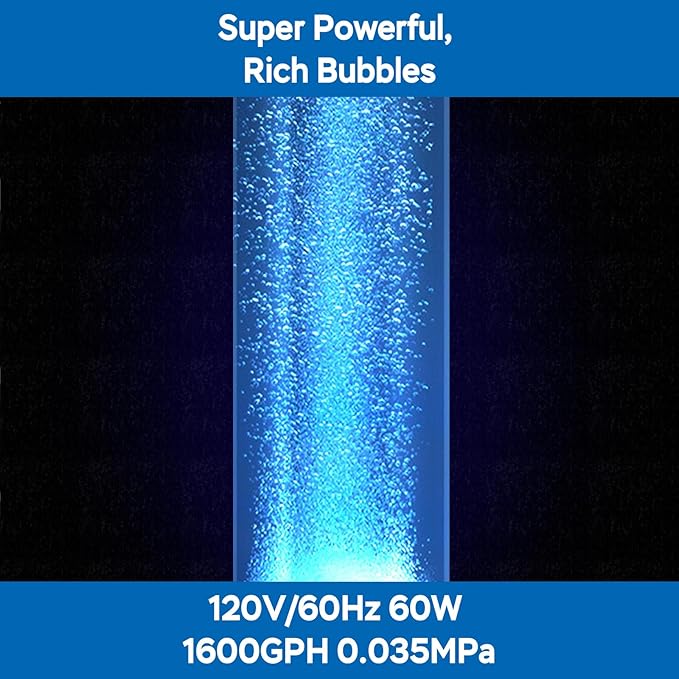 AquaMiracle Linear Air Pump ZP-40/ZP-60/ZP-100/ZP-200 for Pond Aeration, 635/950/1600/4000GPH Septic Air Pump Pond Aerators for Outdoor Ponds, Waste Treatment, Aquarium, Fish Farm, Seafood Restaurant-PawvioPets