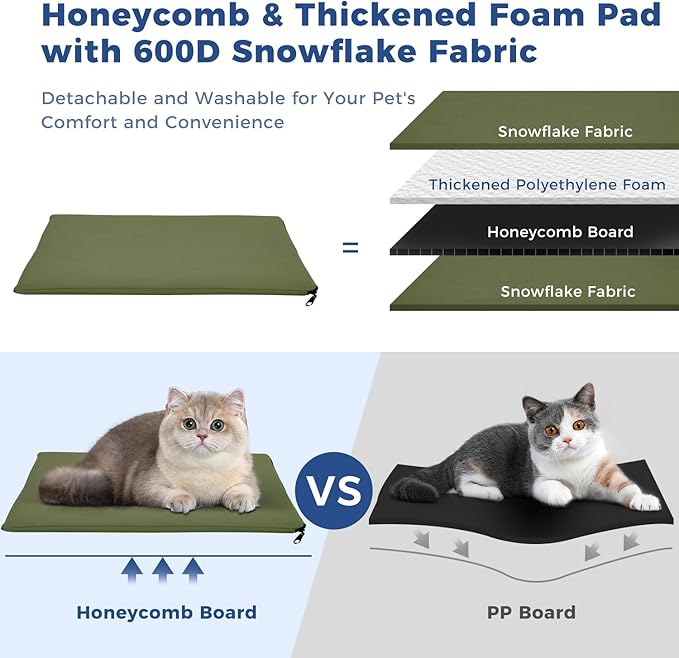 Apollo Walker Dog & Cat Carrier Backpack for 4-15lb Pets - Ventilated Safe Design with Padded Back Support, Breathable Mesh Pet Backpack for Hiking, Travel, Outdoor (Green)-PawvioPets