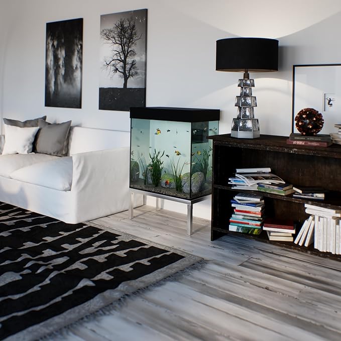 18 in X 30 in. Aquarium Stand | Industrial Style Aluminum Fish Tank Base with Open Frame Design-PawvioPets