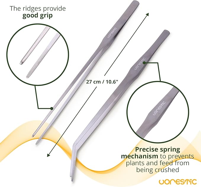 4Pcs Aquascaping Tools, Terrarium Tools, Aquarium Tools Set with Stainless Steel Aquarium Tweezers, Aquarium Scissors and Spatula - Aquascape Tools Set for Trimming, Maintenance-PawvioPets