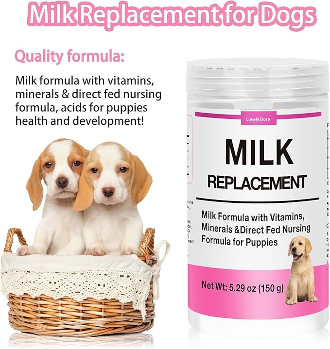 4 in 1 Whelping Kit for Dogs - Whelping Calcium Paste, Probiotic Paste, Fading Puppy Support & Puppy Milk Replacer - Essential Dog Whelping Supplies for Safe Delivery, Strong Puppies & Nursing Support-PawvioPets