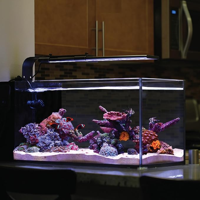 CURRENT USA 48"-60" Inch Orbit Marine LED Saltwater Reef Marine Aquarium Light with Bluetooth App Control | Wireless Lighting & eFlux Wave Pump Control for Fish Tank (4203)-PawvioPets