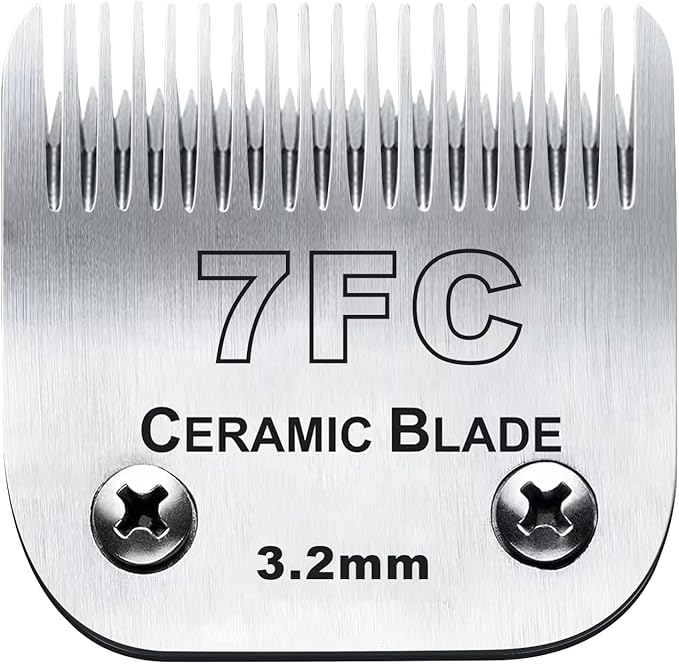 7FC Blades Dog Grooming Clipper Compatible with Andis Pet/Oster A5/Wahl KM Series, Ceramic & Stainless Steel Blade-PawvioPets