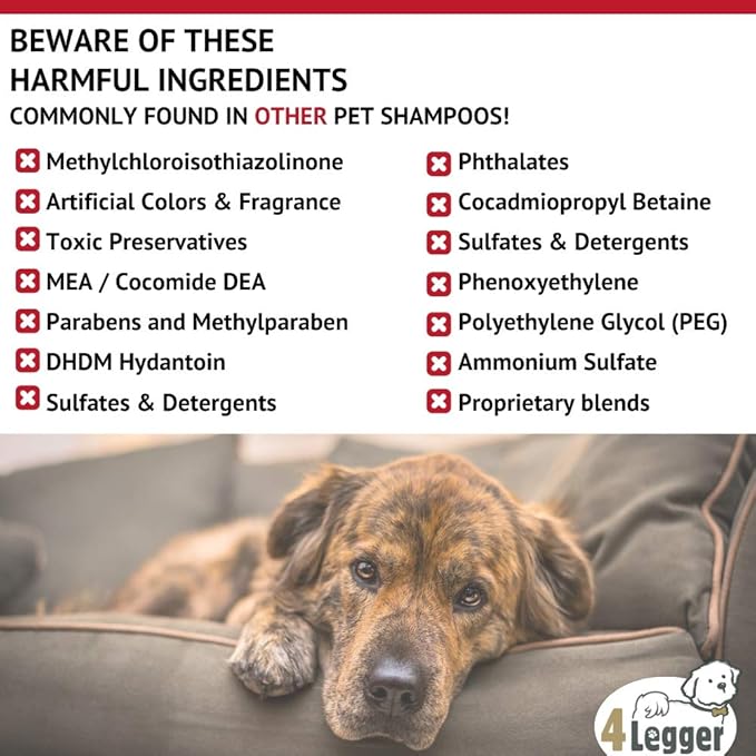 All Natural Organic Oatmeal Dog Shampoo for Itchy Skin with Aloe, Coconut & Lavender Essential Oil, Hypoallergenic, Moisturizing for Normal, Dry, Itchy, or Sensitive Skin, USA Made, 16 oz-PawvioPets