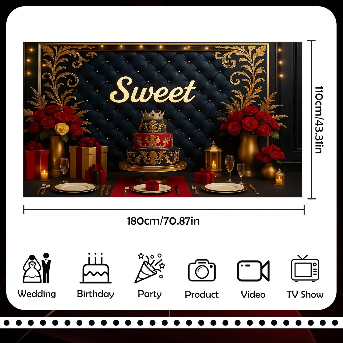 9Line 13L Helium Tank Up To 50 Latex Balloons,Helium Tank For Balloons At Home, 5012-lnch Black&Gold Latex Balloons, 15 Foil Balloons, 1 Happy Birthday 5.9X3.6Ft Backdrop, 8 Accessory Tools