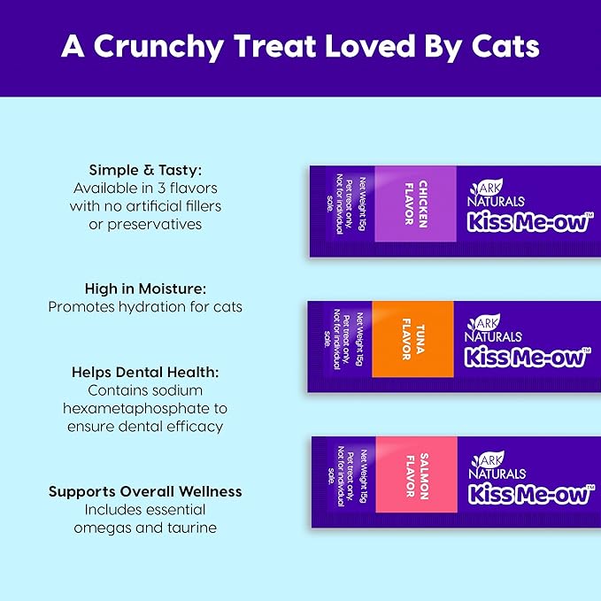 Ark Naturals, Kiss Me-Ow Lickable Variety Pack, 21 x 0.5 oz Assorted Tubes-PawvioPets