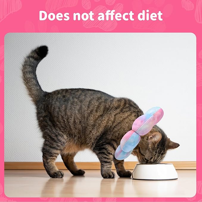 Dog Cat Surgical Recovery Cone Dog Protective Collar, Pet Recovery E-Collar Soft Neck Cone to Stop Licking Wound for Cats & Kittens Small Dog After Surgery-PawvioPets