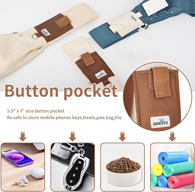 Dog Sling Carrier for Small Dogs - Front Dog Carrier with Adjustable Strap - Hands Free Pet Papoose Bag for Chest - Suitable for Puppy, Small Dogs, and Cats for Outdoor Travel,15 lbs-PawvioPets