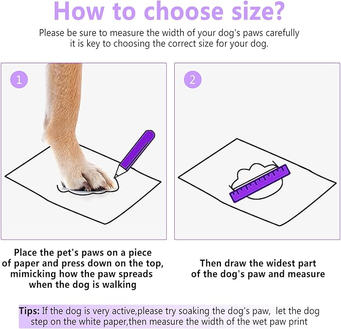 Dog Shoes, Dog Sandals for Hot Pavement, Non-Slip Waterproof Dog Booties for Winter Snowy Day and Summer, Adjustable Straps Easy-Clean Beach Outdoor Pet Boots Rugged Sole-4Pcs Purple-PawvioPets