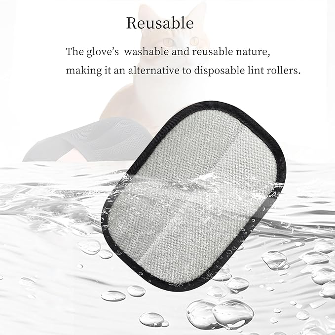 3PC Pet Hair Removal Glove for Cats & Dogs, 2025 Newly Upgraded Five-Finger Electrostatic Pet Hair Gloves, Reusable Pet Hair Remover Tool for Furniture, Car, Couch, Carpet, Clothes-PawvioPets