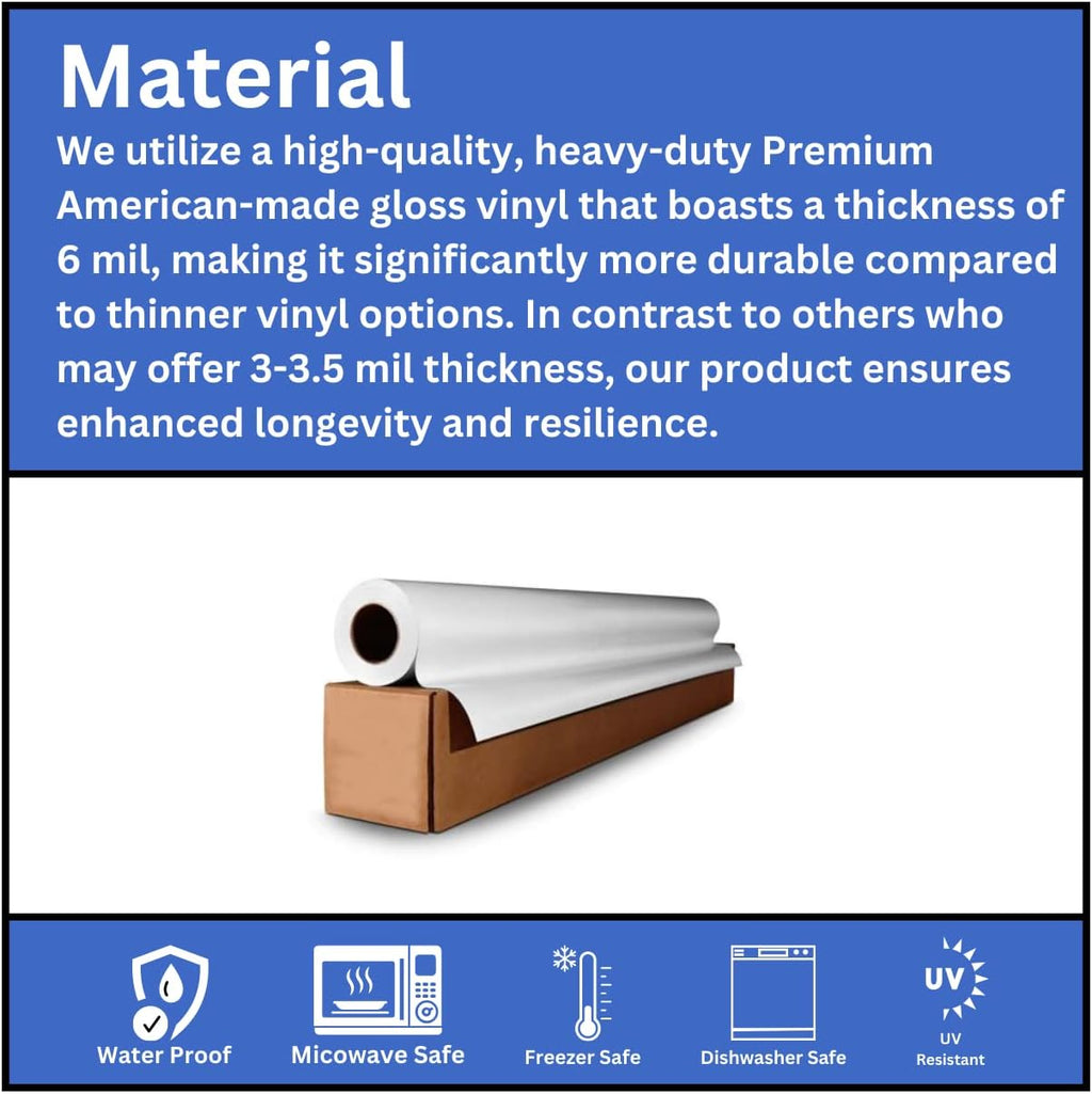 AVgrafx 120 3" Round Custom Personalized Stickers Labels Vinyl Waterproof Dishwasher Safe, Made USA, Text or Image (3x3 Inches)