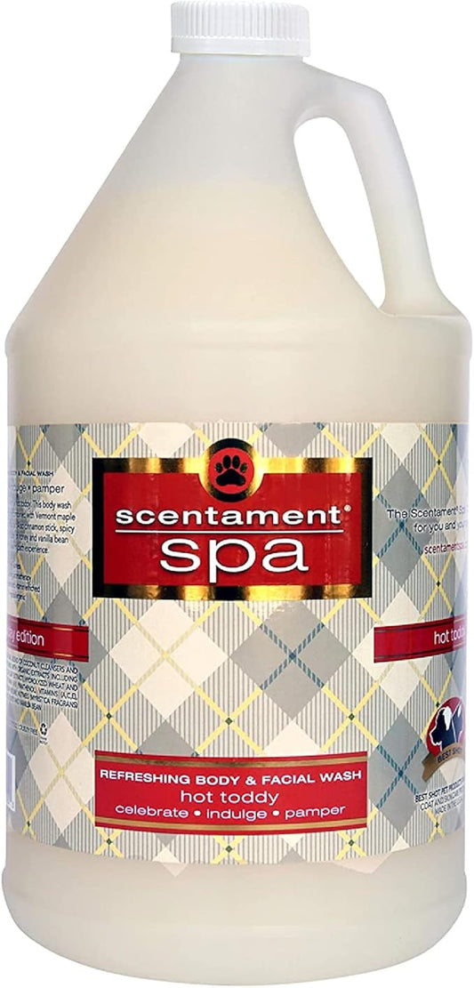 Best Shot Scentament Spa Seasonal Facial & Body Wash, Hot Toddy, 1 Gallon-PawvioPets