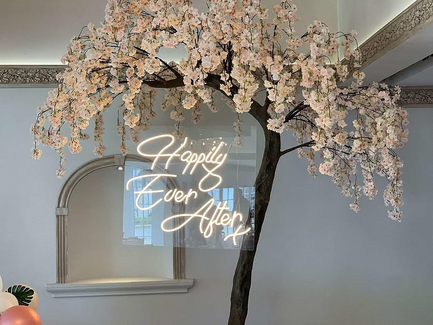 Ulalaza LED Neon Sign Night Light for Wall Party Décor Bedroom Room Bar Wedding Home Birthday Art Decoration Christmas with USB Chain Light modulator 5v (lets party blue)