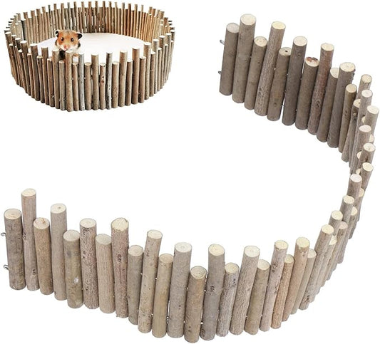 Flexible Wooden Bridge, Hamster Fence & Platforms - 23.6In Accessories-PawvioPets