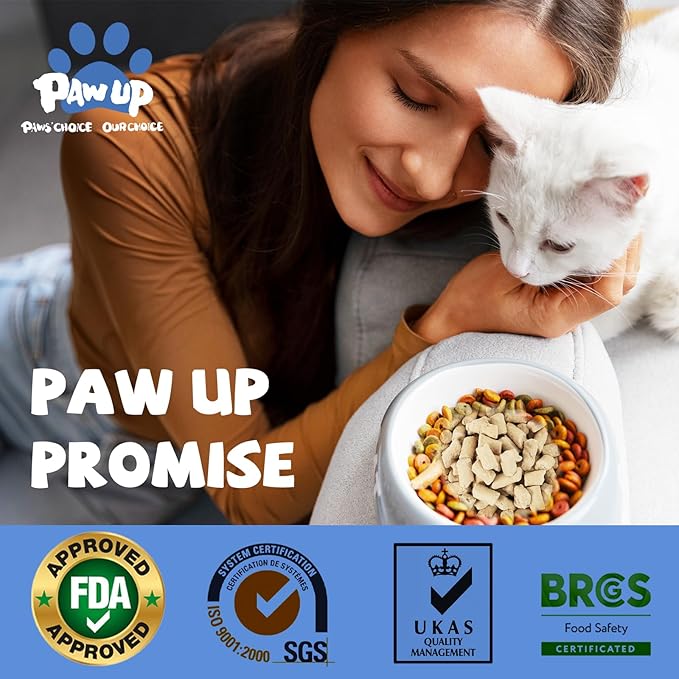 Freeze Dried Raw Dog Food, Chicken & Salmon Recipe Dog Food Topper, High Protein, Rawhide Free, Gluten&Grain Free for Dogs, Cats, 5.3oz-PawvioPets