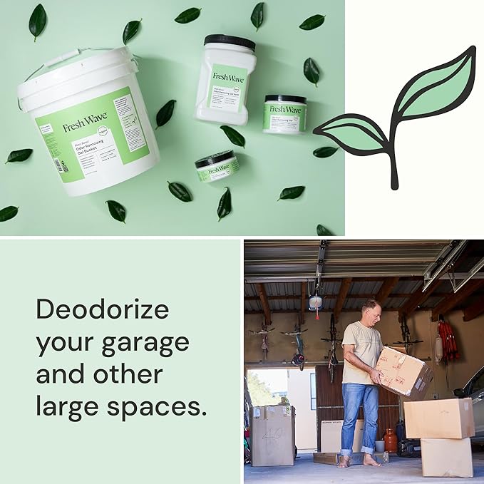 Fresh Wave Odor Removing Gel Bucket, 15.5 lb. (248 oz.), Original Scent Refill - Odor Absorbers for Home, Safer Odor Relief, Natural Plant-Based Odor Eliminator, For Cooking, Trash & Pets-PawvioPets