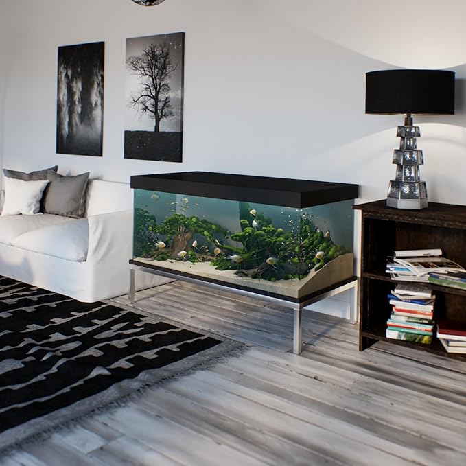 30 in X 60 in. Aquarium Stand | Industrial Style Aluminum Fish Tank Base with Open Frame Design-PawvioPets