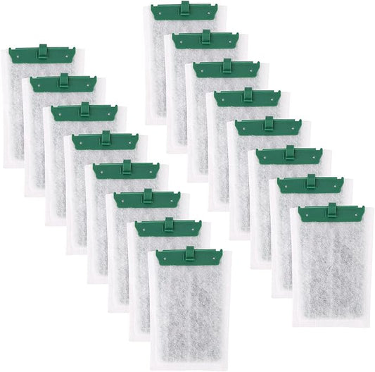 16pcs Medium Replacement Filter Cartridges Compatible with Tetra Whisper Bio-Bag, Fish Tank Parts Accessories for 10i IQ10 PF10 ReptoFilter, 5-10 Gallon Aquarium Filter Cartridges-PawvioPets