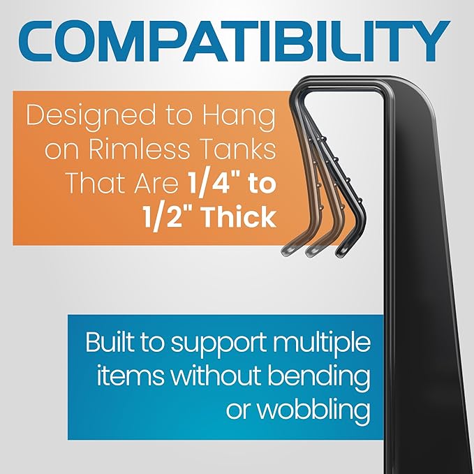 FL!PPER Flipper Tank Buddy - Fish Tank Accessories Organizer, Aquarium Accessories for Fish Tank, Aquarium Supplies, Saltwater Aquarium Accessories, Aquarium Cleaning Tools Storage Rack-PawvioPets