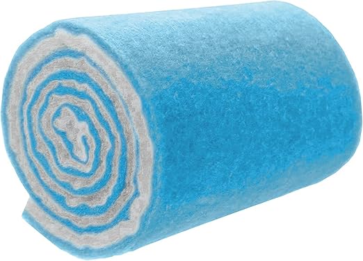 Big Kahuna Aquarium Filter Floss Rolls – 12-inch Pond and Aquarium Filter Media – 1-inch Thick Wet/Dry Aquarium Filter Pad – Bonded Filter Media Pad for Freshwater or Marine Aquariums, Ponds – 20ft-PawvioPets