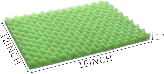 Aquarium Filter Media Bio Sponge Pad 16 x 12 x 1 inch, Fish Pond Foam Filter 20/30/40 ppi Set 3-PawvioPets