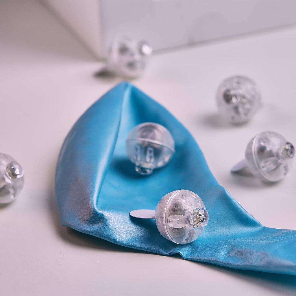 Aogist 100Pcs Blue Balloon Lights with Hook,Long Standby Time,Waterproof Mini Light for Birthday Party Wedding Christmas Halloween Easter Decorative (Steady)