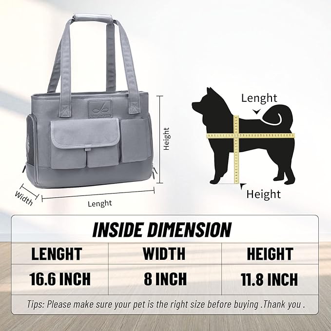 Dog Carrier, Cat Carrier, Pet Carrier, Foldable Waterproof Premium Oxford Cloth Dog Purse, Portable Bag Carrier for Small to Medium Cat and Small Dog-PawvioPets