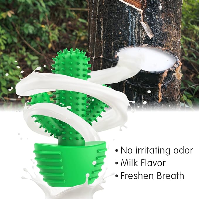 Dog Chew Toys Dog Toothbrush Stick Teeth Cleaning Brush Dental for Medium Large Dog, Puppy Christmas Easter Birthday Gifts, Outdoor Squeaky Toys for Aggressive Chewers Interactive Tough Toys-PawvioPets