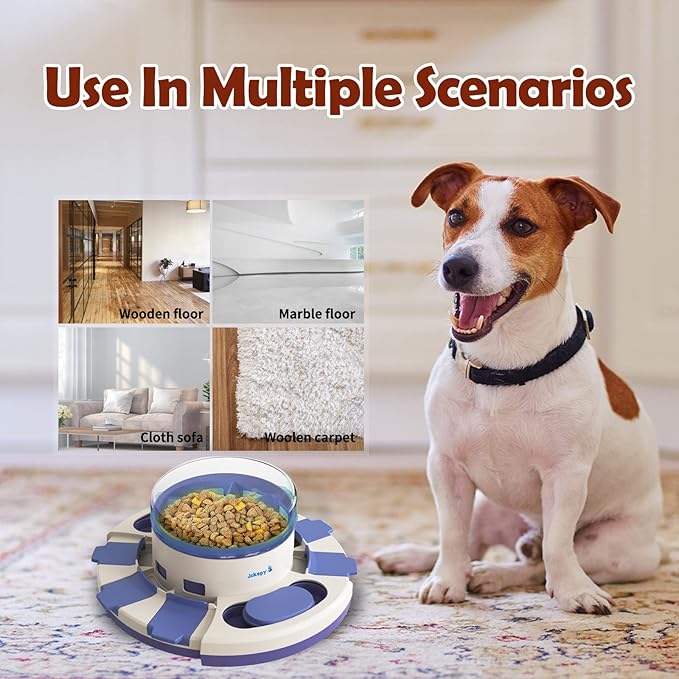 Dog Puzzle Toys for Boredom and Mental Stimulation, Interactive Slow Food Feeder Dispenser, Professional Level 2 in 1 for Large/Medium/Small Dogs-PawvioPets