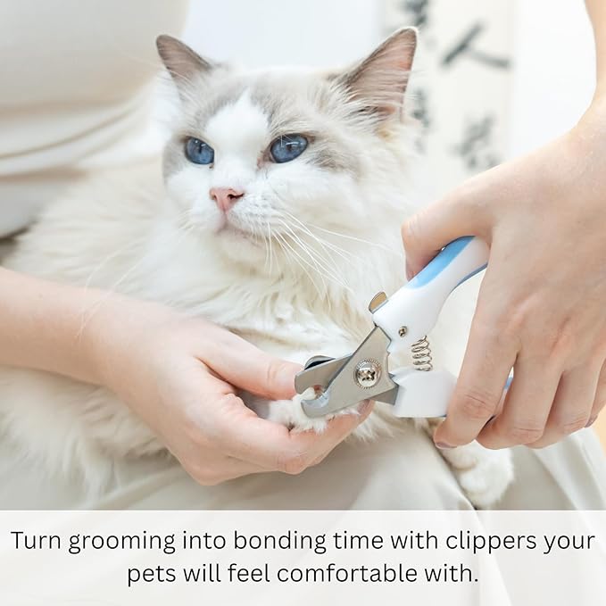 AIXINPET Dog & Cat Nail Clippers and Trimmers - with Free Nail File, Protective Guard to Avoid Over Cutting, Extra Sharp Blade - Suitable for Small to Large Dogs & Cats, Birds and Rabbits (Small)-PawvioPets