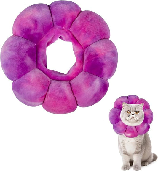 Cat Collar Soft, Adjustable Soft Protective Neck Cats Recovery Cone After Surgery-PawvioPets