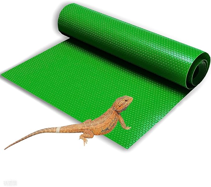 Bearded Dragon Tank Accessories, Reptile Substrate Floor for Bearded Dragon Enclosure 4x2x2, Leopard Gecko Tank Liner Mat for 120 Gallon Reptile Tank, Green-PawvioPets