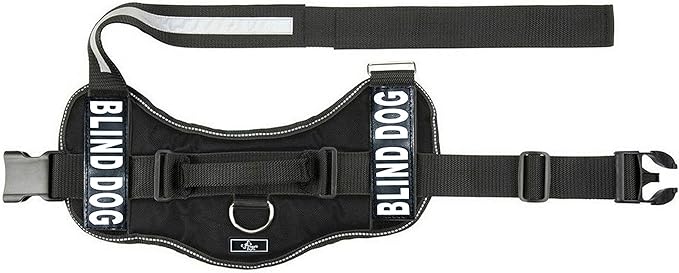 Doggie Stylz Blind Dog Harness No Pull No Escape Dog Vest for Blind Dogs Adjustable Vest with Handle Blind Dog Accessories and Patches for Training and Mobility-PawvioPets