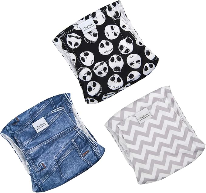 CuteBone Dog Belly Bands for Male Dogs Wraps Washable Doggie Diapers DM06L-PawvioPets