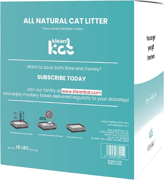 All Natural Clumping Cat Litter – Multiple Scents – Low Dust, Odor Control – (Marseille Soap) 18 lb - Surprise Toy Inside-PawvioPets